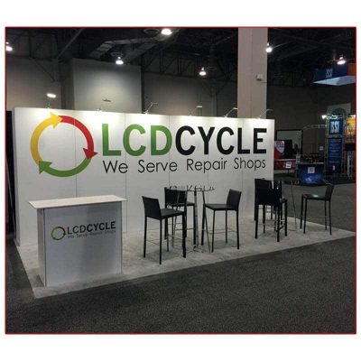 LCD Cycle - 10x20 Trade Show Booth Rental Package 210 - LV Exhibit Rentals in Las Vegas