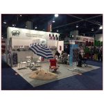 20x20 Trade Show Booth Rental Package 400 - Front View - LV Exhibit Rentals in Las Vegas