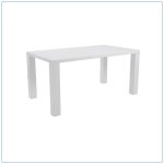 Abby 63in Conference Tables - White - LV Exhibit Rentals in Las Vegas