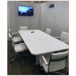 Axel Office Chairs in White - LV Exhibit Rentals in Las Vegas