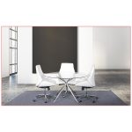 Bergen Office Chairs - White - LV Exhibit Rentals in Las Vegas