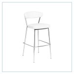 Draco Bar Stools - White - Trade Show Furniture Rentals from LV Exhibit Rentals in Las Vegas