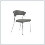Draco Chairs - Gray with Steel Frame - LV Exhibit Rentals in Las Vegas