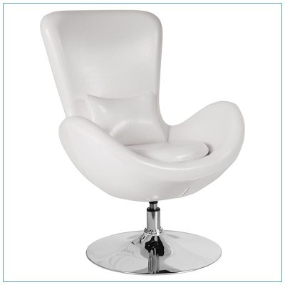 Grand Lounge Chairs - White - LV Exhibit Rentals in Las Vegas