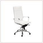 Gunar High Back Office Chairs - White - LV Exhibit Rentals in Las Vegas