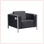 Jolt USB Arm Lounge Chairs - Black - LV Exhibit Rentals in Las Vegas