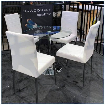 Lance Chairs in White - LV Exhibit Rentals in Las Vegas