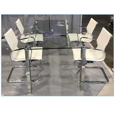 Lind Conference Chairs - White - LV Exhibit Rentals in Las Vegas