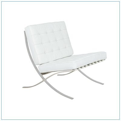 Marco Lounge Chairs - White - LV Exhibit Rentals in Las Vegas