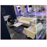 Twist Sofa in White - LV Exhibit Rentals in Las Vegas
