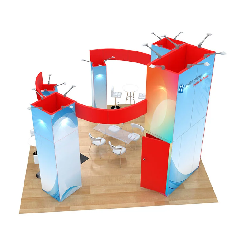 20x20 Trade Show Booth Rental Package 405 - LV Exhibit Rentals in Las Vegas 01