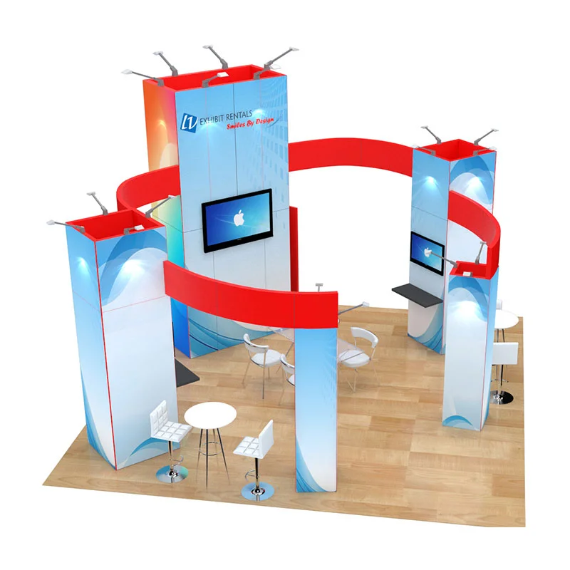 20x20 Trade Show Booth Rental Package 405 - LV Exhibit Rentals in Las Vegas 02