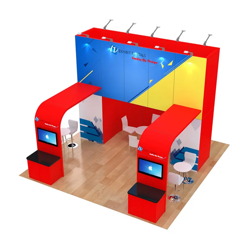 20x20 Trade Show Booth Rental Package 410 - LV Exhibit Rentals in Las Vegas 01