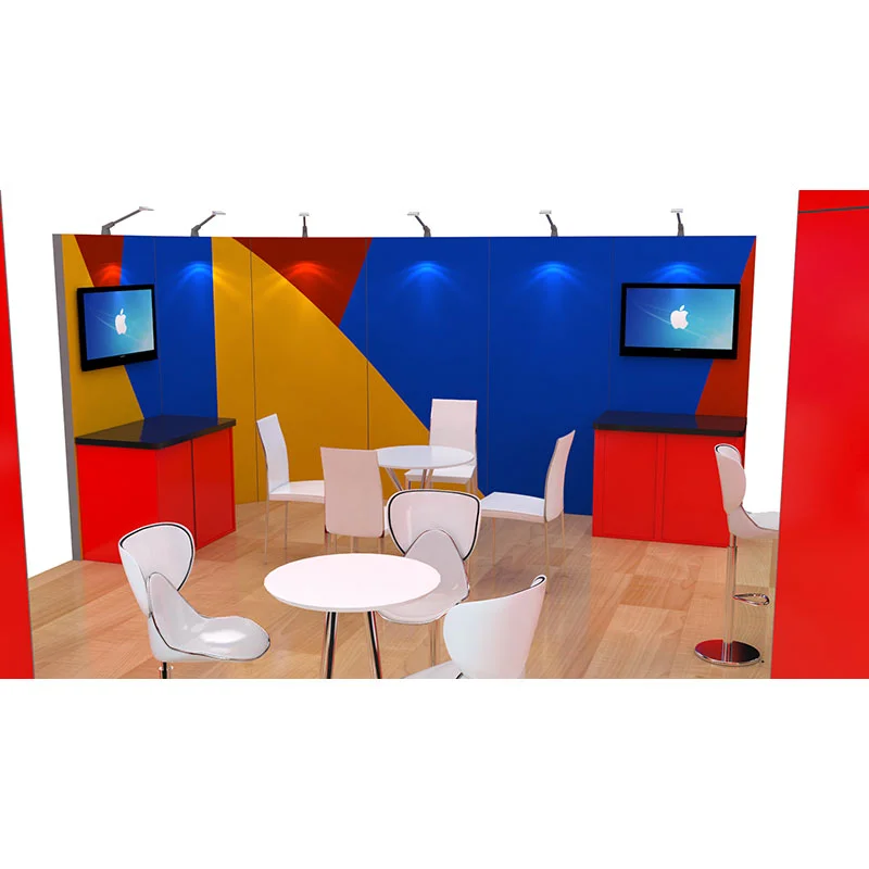 20x20 Trade Show Booth Rental Package 412 - LV Exhibit Rentals in Las Vegas 01