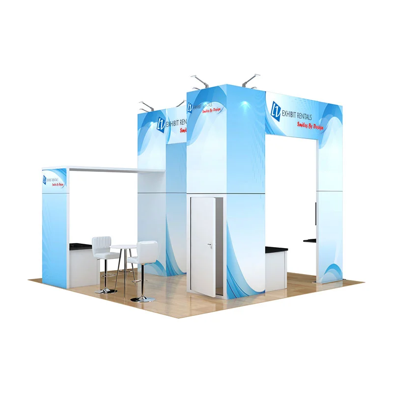 20x20 Trade Show Booth Rental Package 415 - LV Exhibit Rentals in Las Vegas 01