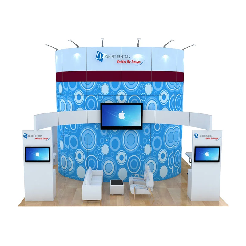 20x20 Trade Show Booth Rental Package 416 - LV Exhibit Rentals in Las Vegas 01