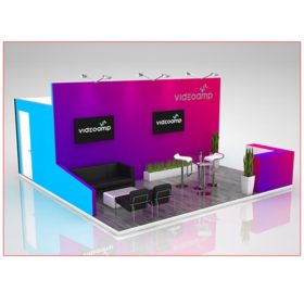 20x20 Trade Show Booth Rental Package 402A - LV Exhibit Rentals in Las Vegas