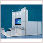 20x20 Trade Show Booth Rental Package 407 - Side View - LV Exhibit Rentals in Las Vegas