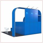 20x20 Trade Show Booth Rental Package 409 - Rear View - LV Exhibit Rentals in Las Vegas