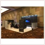 20x20 Trade Show Booth Rental Package 417 - Front Angle View - LV Exhibit Rentals in Las Vegas