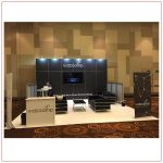 20x20 Trade Show Booth Rental Package 417 - Front View - LV Exhibit Rentals in Las Vegas
