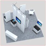 20x20 Trade Show Booth Rental Package 419 - Top-Down - LV Exhibit Rentals in Las Vegas