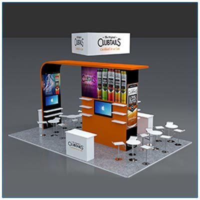 20x30 Trade Show Booth Rental Packages - LV Exhibit Rentals in Las Vegas