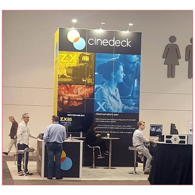 Cinedeck - NAB 2019 - 20x20 Trade Show Booth Rental Package 406 - LV Exhibit Rentals in Las Vegas
