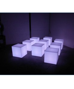 Glow LED 18in Cube - LV Exhibit Rentals in Las Vegas