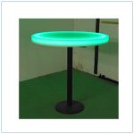 Glow LED 30in Round Cafe Table - Green - LV Exhibit Rentals in Las Vegas