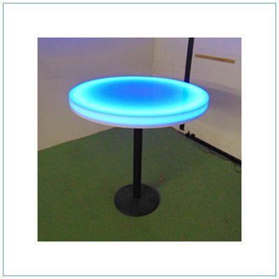 Glow LED 30in Round Cafe Table - LV Exhibit Rentals in Las Vegas