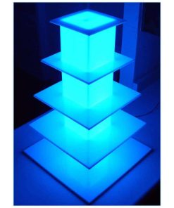 Glow LED 5-Level Tower - LV Exhibit Rentals in Las Vegas