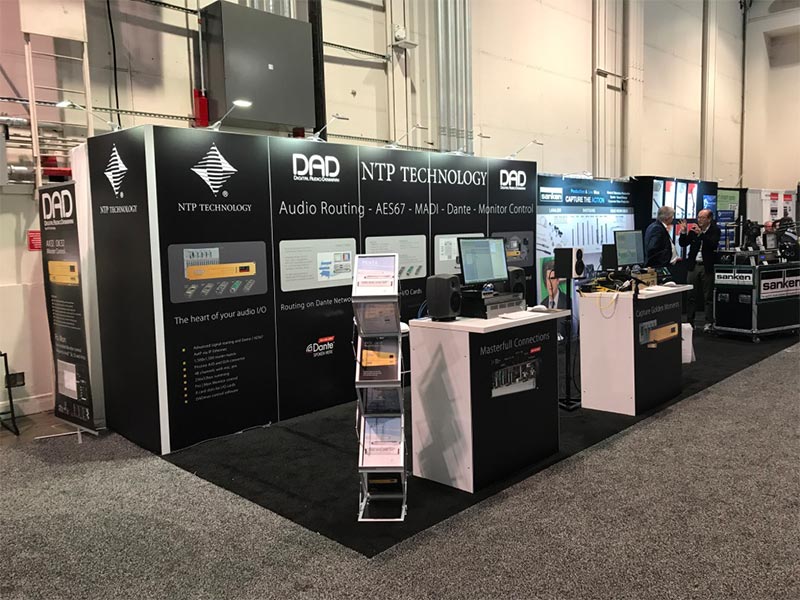 10x20 Trade Show Booth Rental Package 228 Variation - NTP Technology - LV Exhibit Rentals in Las Vegas