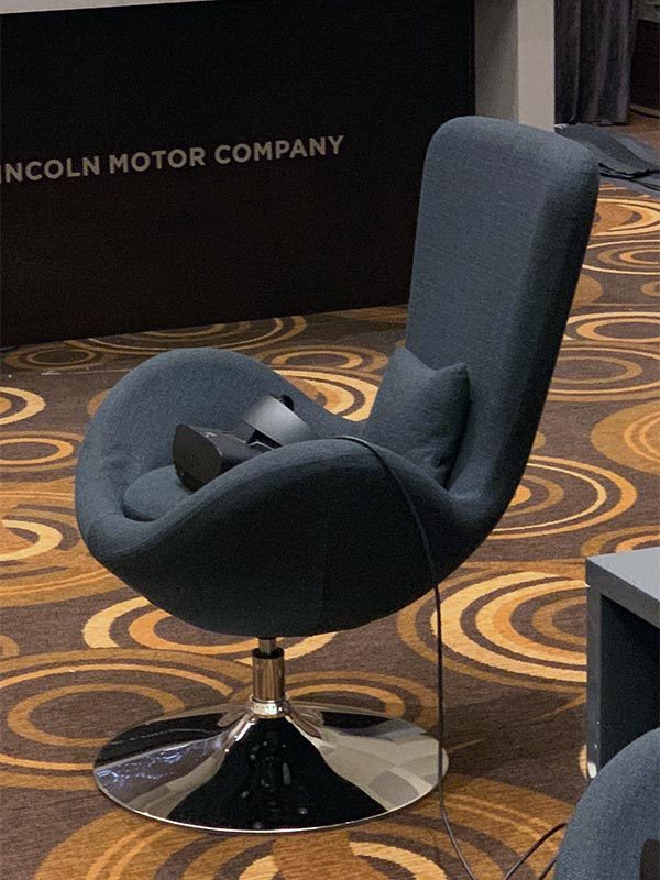 Black Grand Lounge Chair Rentals - LV Exhibit Rentals in Las Vegas