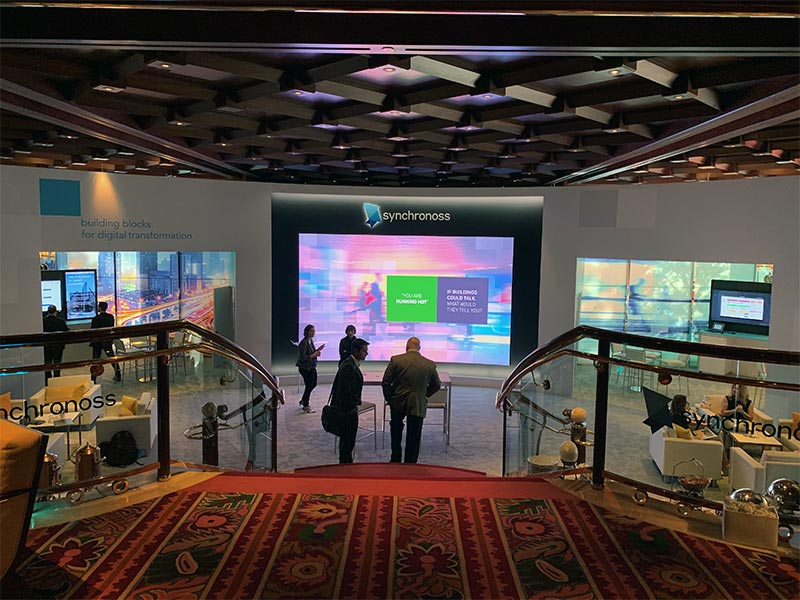 Curved Video Wall - CES 2019 - LV Exhibit Rentals in Las Vegas
