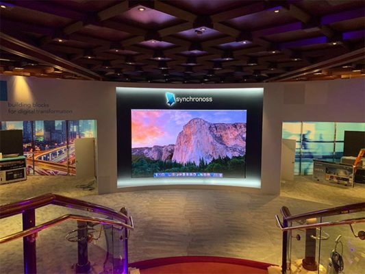 Curved Video Wall Rental - CES 2019 - LV Exhibit Rentals in Las Vegas