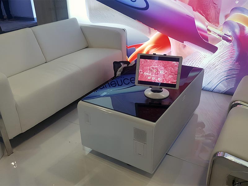 Jolt USB Sofa and Lounge Chairs with Jolt Sobro Coffee Table - LV Exhibit Rentals in Las Vegas