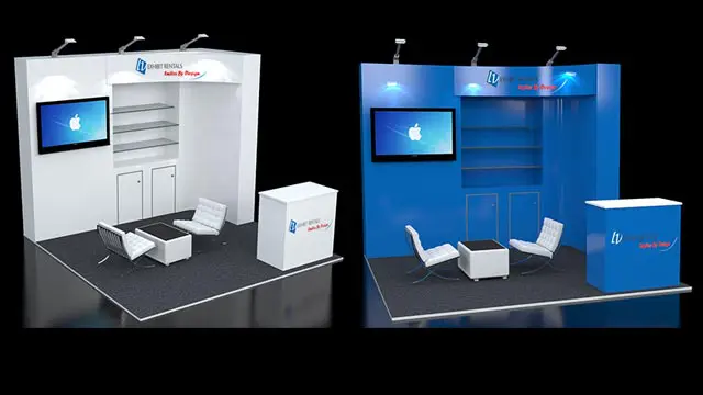 10×10 Trade Show Booth Rental Package 114 – LV Exhibit Rentals in Las ...