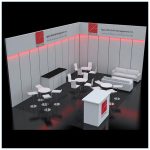 20x30 Trade Show Booth Rental Package 502 - Side - LV Exhibit Rentals in Las Vegas