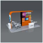 20x30 Trade Show Booth Rental Package 503 - Front - LV Exhibit Rentals in Las Vegas