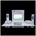 20x30 Trade Show Booth Rental Package 505 - Front View - LV Exhibit Rentals in Las Vegas