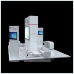 20x30 Trade Show Booth Rental Package 505 - Side View - LV Exhibit Rentals in Las Vegas
