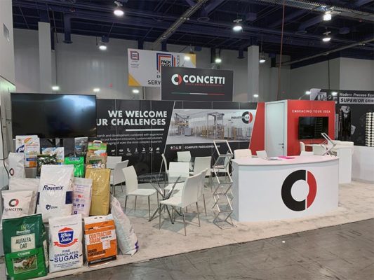 10x30 Trade Show Booth Rental Package 300 - Concetti - LV Exhibit Rentals in Las Vegas