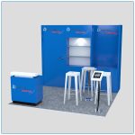 10x10 Trade Show Booth Rental Package 125 - Angle View - LV Exhibit Rentals in Las Vegas