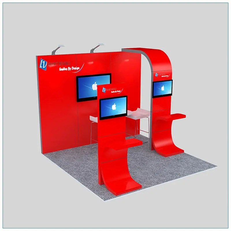 10x10 Trade Show Booth Rental Package 128 - LV Exhibit Rentals in Las Vegas