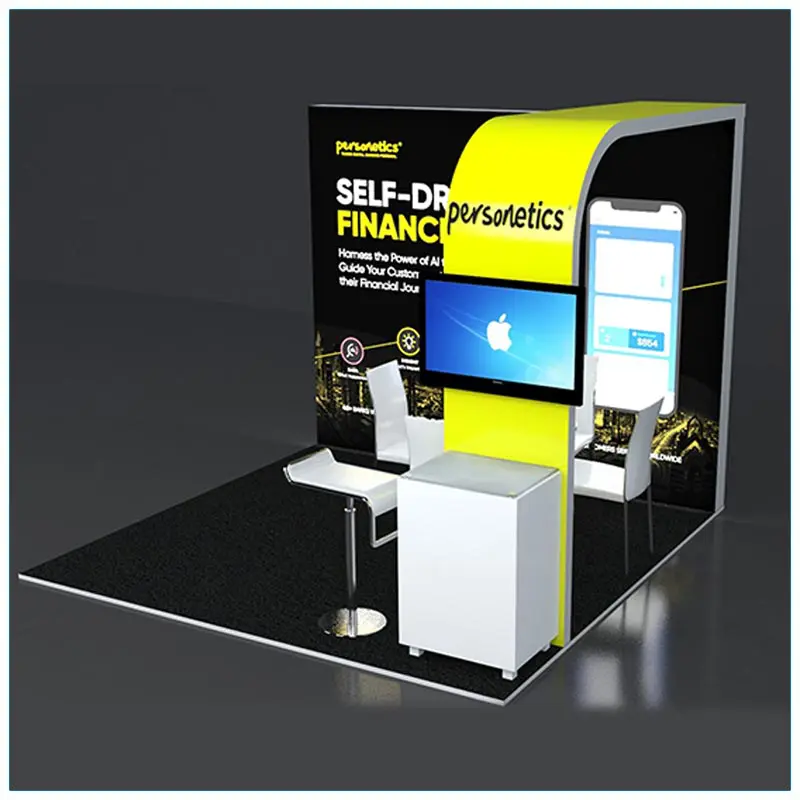10x10 Trade Show Booth Rental Package 129 - LV Exhibit Rentals in Las Vegas