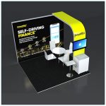 10x10 Trade Show Booth Rental Package 129 - Top-Down View - LV Exhibit Rentals in Las Vegas