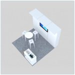 10x10 Trade Show Booth Rental Package 130 - Top-Down View - LV Exhibit Rentals in Las Vegas