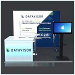 10x10 Trade Show Booth Rental Package 131 - Front View - LV Exhibit Rentals in Las Vegas