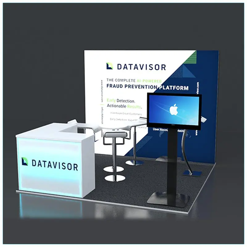 10x10 Trade Show Booth Rental Package 131 - LV Exhibit Rentals in Las Vegas